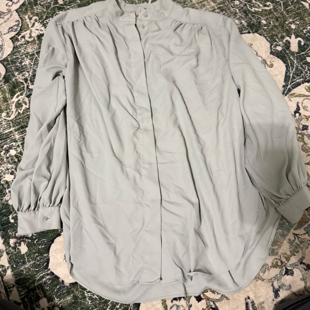 H&M Soft Gray Blouse